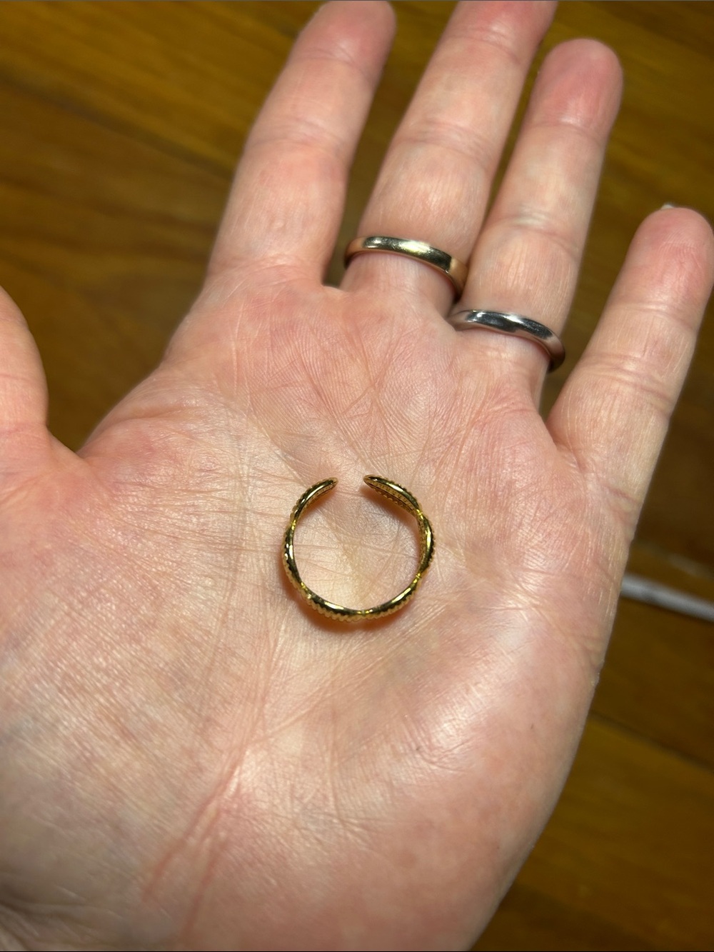 3/$25 Gold Cowrie Shell Ring - Picture 3 of 7